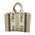 Woody Tote Canvas with Leather Small