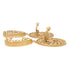 Crystal Clip-On Earrings Brass