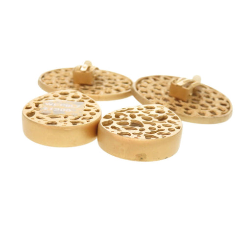 Crystal Clip-On Earrings Brass