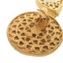 Crystal Clip-On Earrings Brass