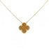 Vintage Alhambra Pendant Necklace 18K Yellow Gold