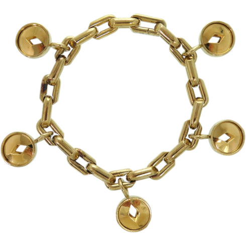 Hollow Medallion Bracelet Sterling Silver
