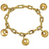 Hollow Medallion Bracelet Sterling Silver