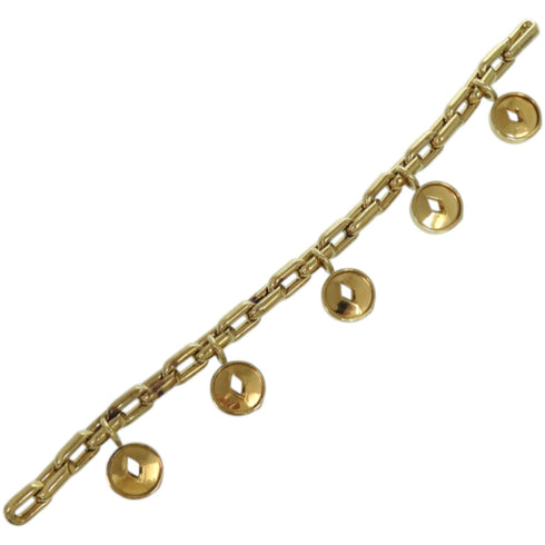 Hollow Medallion Bracelet Sterling Silver