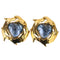 Vintage Earrings Gold-Tone Metal