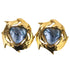 Vintage Earrings Gold-Tone Metal
