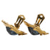 Vintage Earrings Gold-Tone Metal