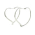 Open Heart Earrings Sterling Silver 29.5mm Sterling Silver