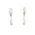 Open Heart Earrings Sterling Silver 29.5mm Sterling Silver