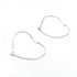 Open Heart Earrings Sterling Silver 29.5mm Sterling Silver