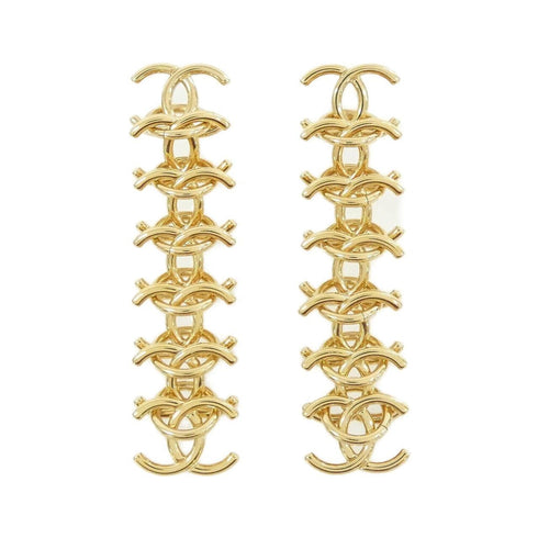 Earrings Gold-Tone Metal