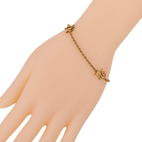 Twist Chain Bracelet 18K Yellow Gold