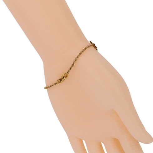 Twist Chain Bracelet 18K Yellow Gold