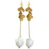 Pearl Earrings Brass