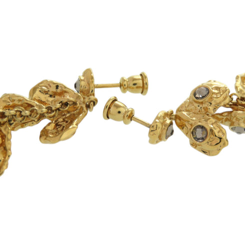 Pearl Earrings Brass