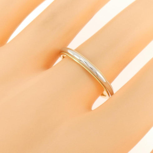 Milgrain Ring 18K Yellow Gold and Platinum