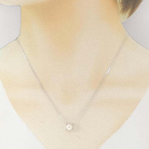 C de Cartier Pendant Necklace 18K White Gold