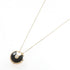 Amulette Pendant Necklace 18K Rose Gold with Diamond and Onyx Small