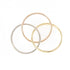 Vendome Louis Cartier Band Ring 18K Tricolor Gold
