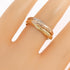 Vendome Louis Cartier Band Ring 18K Tricolor Gold