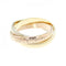 Vendome Louis Cartier Band Ring 18K Tricolor Gold