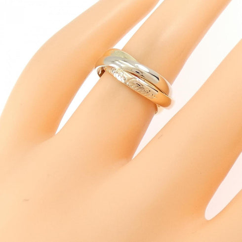 Vendome Louis Cartier Band Ring 18K Tricolor Gold