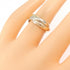Vendome Louis Cartier Band Ring 18K Tricolor Gold