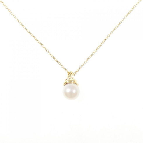 Pendant Necklace 18K Yellow Gold Medium with Pearl