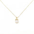 Pendant Necklace 18K Yellow Gold Medium with Pearl