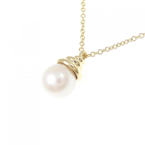 Pendant Necklace 18K Yellow Gold Medium with Pearl