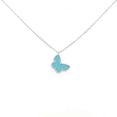 Sweet Alhambra Pendant Necklace 18K White Gold