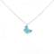 Sweet Alhambra Pendant Necklace 18K White Gold