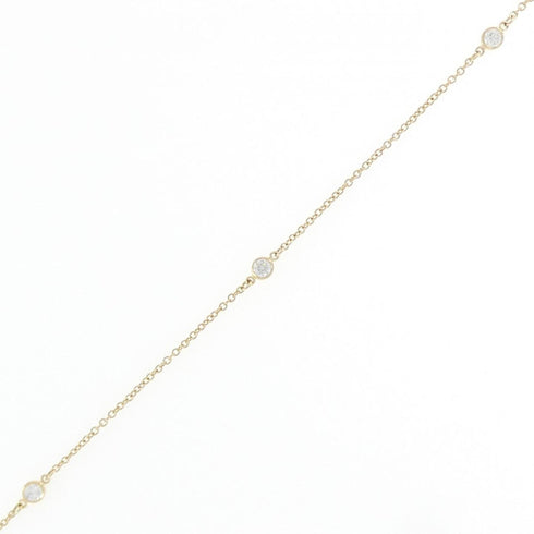 Elsa Peretti Diamonds By The Yard Pendant Necklace 18K Yellow Gold and Diamond