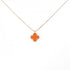 Sweet Alhambra Pendant Necklace 18K Rose Gold