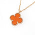 Sweet Alhambra Pendant Necklace 18K Rose Gold