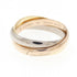 Vendome Louis Cartier Band Ring 18K Tricolor Gold