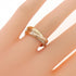 Vendome Louis Cartier Band Ring 18K Tricolor Gold
