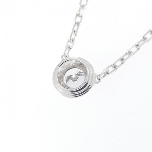 Damour Pendant Necklace 18K White Gold with Diamond Large