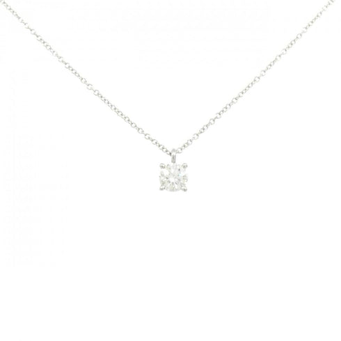 Solitaire Pendant Necklace Platinum with Diamond 0.50CT