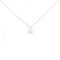 Solitaire Pendant Necklace Platinum with Diamond 0.50CT