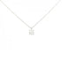 Solitaire Pendant Necklace Platinum with Diamond 0.50CT