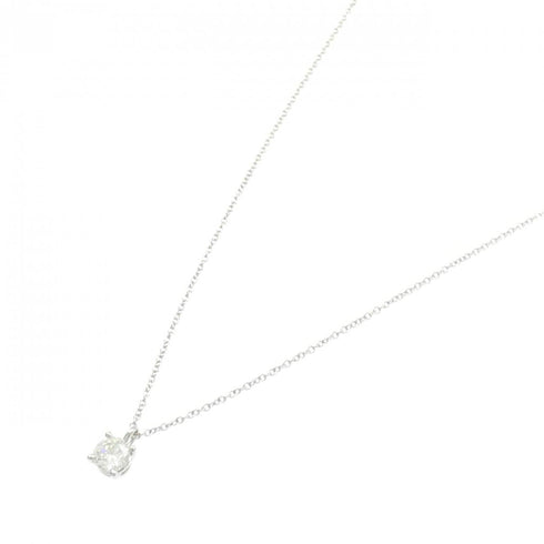 Solitaire Pendant Necklace Platinum with Diamond 0.50CT