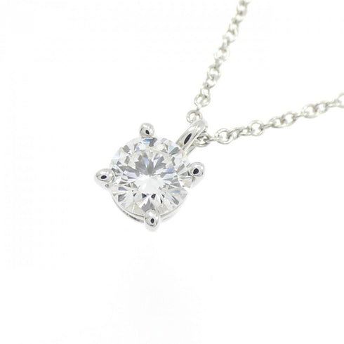 Solitaire Pendant Necklace Platinum with Diamond 0.50CT
