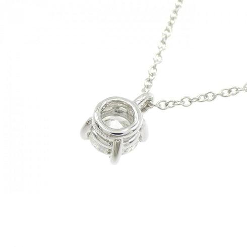 Solitaire Pendant Necklace Platinum with Diamond 0.50CT