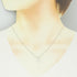 Solitaire Pendant Necklace Platinum with Diamond 0.50CT