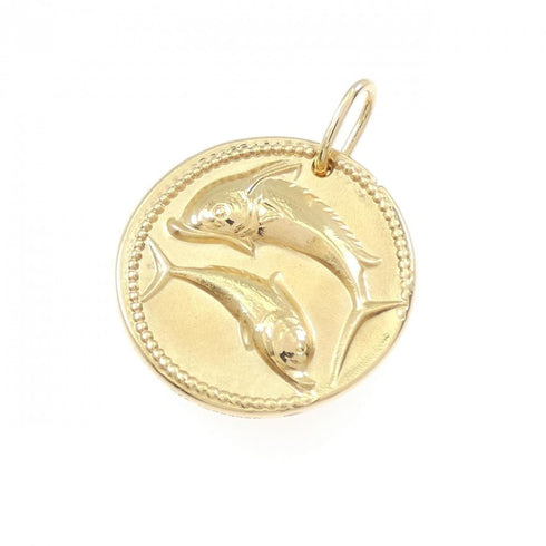 Zodiac Pendant Necklace 18K Yellow Gold