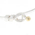 Hook and Eye Bangle Sterling Silver and 18K Yellow Gold Bracelet