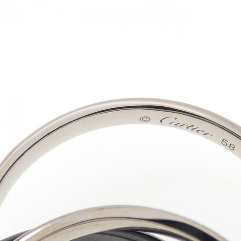 Trinity Ring 18K White Gold and Ceramic
