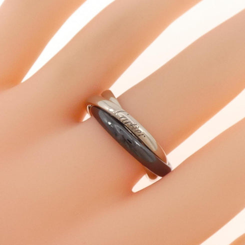 Trinity Ring 18K White Gold and Ceramic