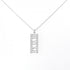 Atlas Pendant Necklace 18K White Gold